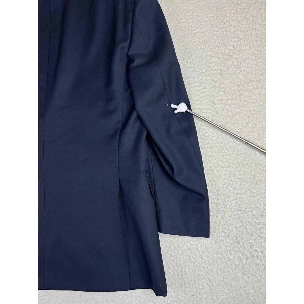 Suitsupply Suit Jacket Mens 40S Navy Blue Wool Lazio Slim Fit Super 110s